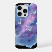 Galaxy Butterfly Phone Case iPhoneケース (裏面)