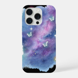 Galaxy Butterfly Phone Case iPhone 15 Proケース