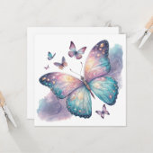 Galaxy Butterfly with Pastel Celestial Wings  カード (正面/裏面インサイチュ)