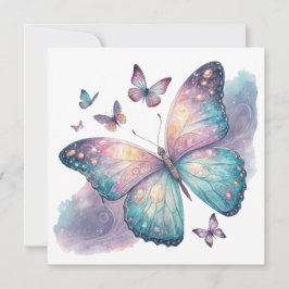 Galaxy Butterfly with Pastel Celestial Wings  カード