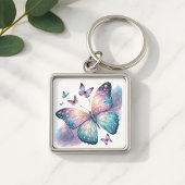 Galaxy Butterfly with Pastel Celestial Wings  キーホルダー