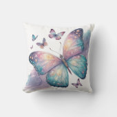 Galaxy Butterfly with Pastel Celestial Wings  クッション (正面)