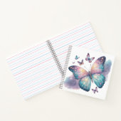Galaxy Butterfly with Pastel Celestial Wings  ノートブック (内部)