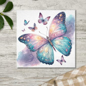 Galaxy Butterfly with Pastel Celestial Wings  ポスター