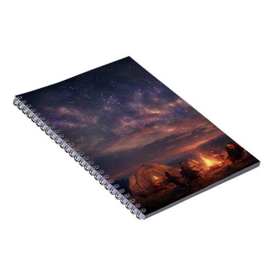 Galaxy Campfire Starry Night Notebook ノートブック (右側)