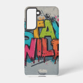 Galaxy Case – Stay Wild Street Art Samsung Galaxyケース (裏面)