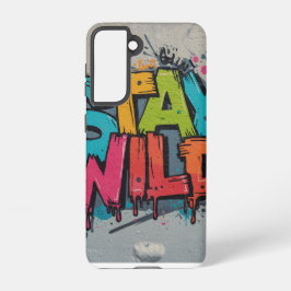  Galaxy Case – Stay Wild Street Art Samsung Galaxy S21ケース
