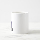 Galaxy Cat Illustration | Cosmic Nebula Cat Lover コーヒーマグカップ (中央)