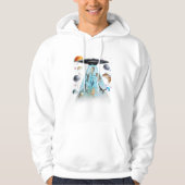 Galaxy Cat Swimming T-Shirt | Cute Astronaut Cats  パーカ (正面)