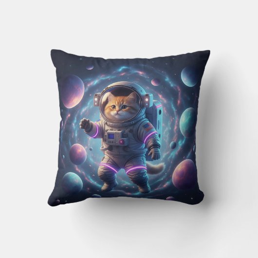 Galaxy Cat – The Space Explorer クッション (裏面)