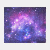 Galaxy cosmos pattern scrapbooking フリースブランケット (正面(横))