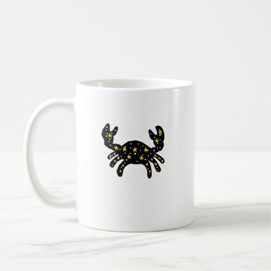 Galaxy Crab Zodiac Constellation Mug コーヒーマグカップ (左)