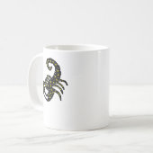 Galaxy Crab Zodiac Mug – Cosmic Cancer Silhouette コーヒーマグカップ (正面左)