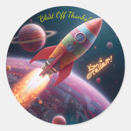 Galaxy Explorers – 宇宙を超えたサンクススティ ラウンドシール