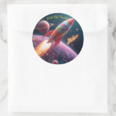 Galaxy Explorers – 宇宙を超えたサンクススティ ラウンドシール (バッグ)