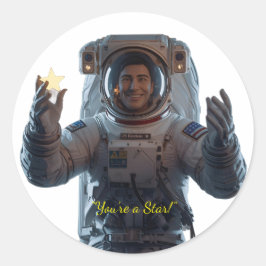 Galaxy Explorers – 宇宙を超えた感謝のステッカー ラウンドシール