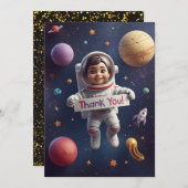 Galaxy Explorers – Kids Thank You Card サンキューカード (正面/裏面)