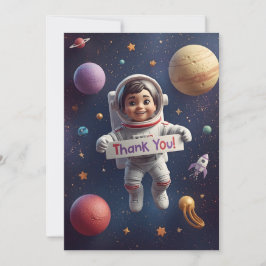 Galaxy Explorers – Kids Thank You Card サンキューカード