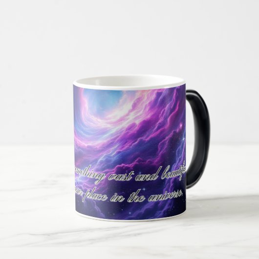 Galaxy Explosion Magic Mug – Discover Your Place i モーフィングマグカップ (正面右)