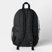 Galaxy Graffiti" – Urban Cosmic Style Backpack プリントバックパック (裏面)