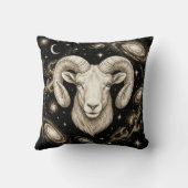 Galaxy Home Decor Aries Zodiac Celestial クッション (裏面)