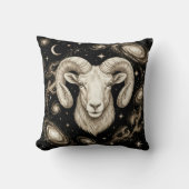 Galaxy Home Decor Aries Zodiac Celestial クッション (正面)