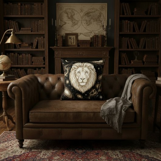 Galaxy Home Decor Leo Zodiac Celestial クッション