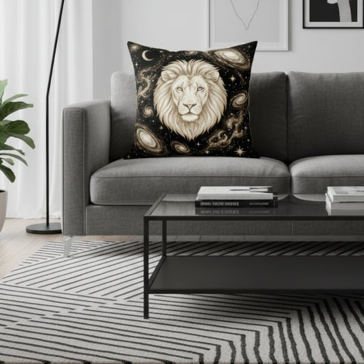Galaxy Home Decor Leo Zodiac Celestial クッション