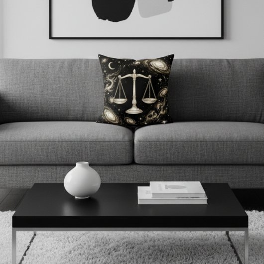 Galaxy Home Decor Libra Zodiac Celestial クッション
