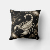 Galaxy Home Decor Scorpio Zodiac Celestial クッション (裏面)