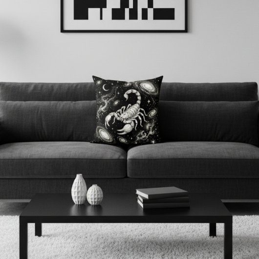 Galaxy Home Decor Scorpio Zodiac Celestial クッション