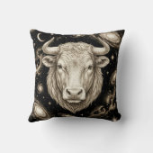 Galaxy Home Decor Taurus Zodiac Celestial クッション (裏面)