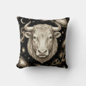 Galaxy Home Decor Taurus Zodiac Celestial クッション (正面)