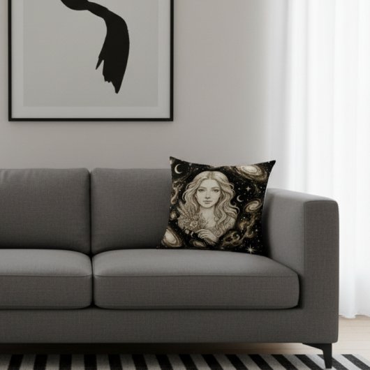 Galaxy Home Decor Virgo Zodiac Celestial クッション