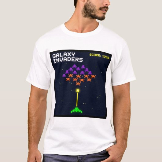 Galaxy Invaders T-Shirt Tシャツ (正面)