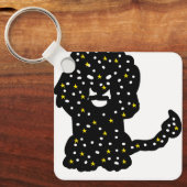 Galaxy Lion Keychain – Cosmic Mane Silhouette キーホルダー (正面)