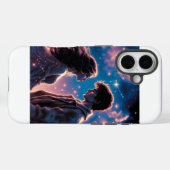 Galaxy Love Couple Romantic Valentine Night Art Case-Mate iPhoneケース (裏面 (横))
