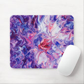 Galaxy Nebula Liquid Marble Acrylic Pour Mousepad マウスパッド (マウス)