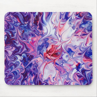 Galaxy Nebula Liquid Marble Acrylic Pour Mousepad マウスパッド