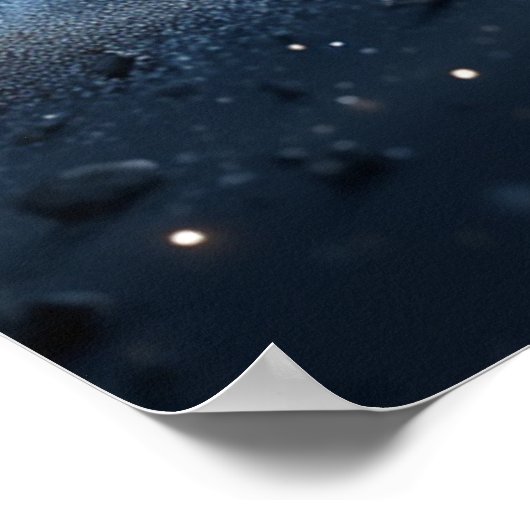 Galaxy Night Sky Wall Art – Deep Space  ポスター (角)