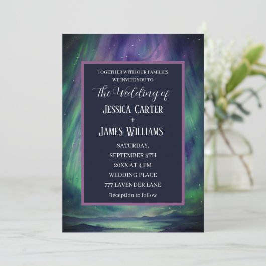 Galaxy Northern Lights Outer Celestial Stars 招待状 (スタンド正面)