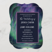 Galaxy Northern Lights Outer Celestial Stars 招待状 (正面/裏面)