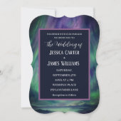 Galaxy Northern Lights Outer Celestial Stars 招待状 (正面)