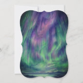 Galaxy Northern Lights Outer Celestial Stars 招待状 (裏面)