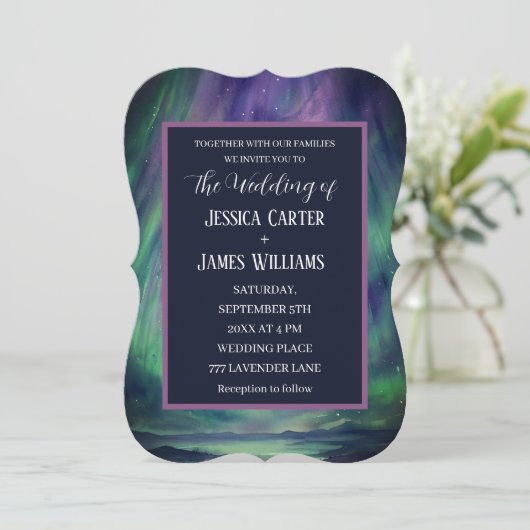 Galaxy Northern Lights Outer Celestial Stars 招待状 (スタンド正面)