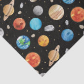 Galaxy Outer Space Planet Watercolor Illustration  薄葉紙 (詳細)