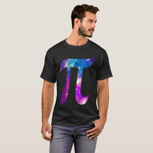 Galaxy Pi Symbol Space Math 's Tシャツ (正面フル)