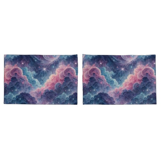 Galaxy Pillowcases – Space Themed Pillow Covers Ma 枕カバー (バックセット)