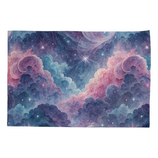 Galaxy Pillowcases – Space Themed Pillow Covers Ma 枕カバー (裏面-左)