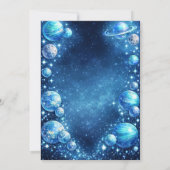 Galaxy Planet Kids Birthday Party Invite 招待状 (裏面)